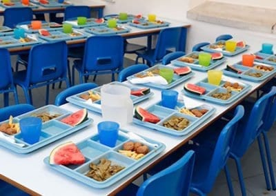 Comedor-primaria del colegio privado Logos International